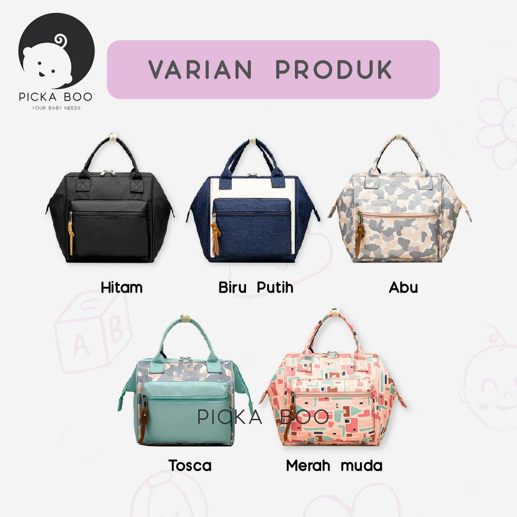 PICKA BOO Tas Ransel Bayi 3 in 1 Tas Organizer Multifungsi Diaper Bag Baby