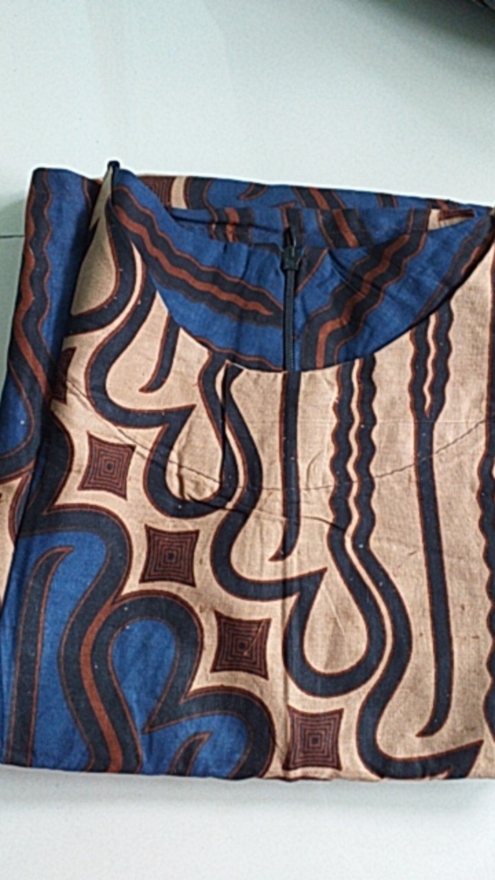 Batik Edo - Batik Tunik Monica Variasi Parang Warna Sgh 163 Seragam Pakaian Kerja Kantor