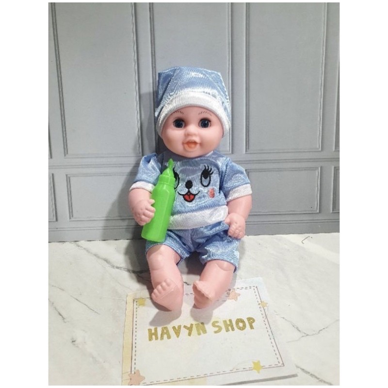 lovely baby dot b760 / semua boneka bisa nangis  / bayi dot / boneka bayi-BIRU