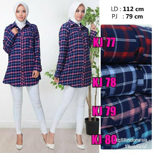 Kemeja flanel/kemeja flanel wanita/kemeja flanel jumbo/kemeja kotak/boyfriend shirt/hem kotak