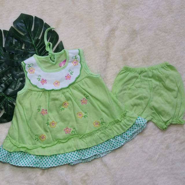 Ss#1002 Setelan Bayi 3-12 bulan / Dress Baby Orin Bahan Kaus