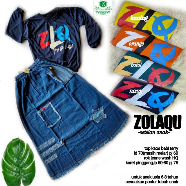 Zolaqu setelan anak
