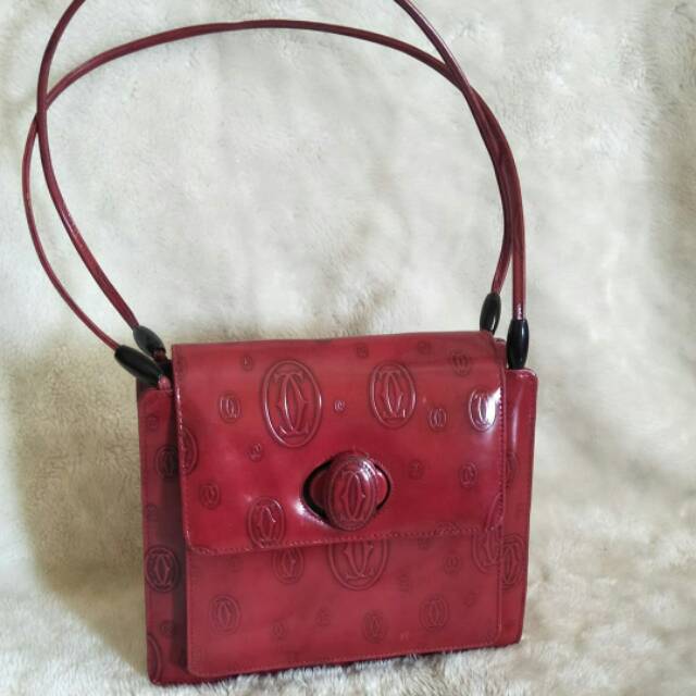 Preloved Authentic Cartier Maroon Small bag