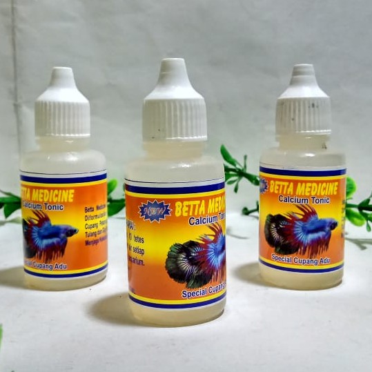 BETTA MEDICINE CALSIUM TONIC OBAT IKAN CUPANG HIAS plakat bagan giant halfmoon serit
