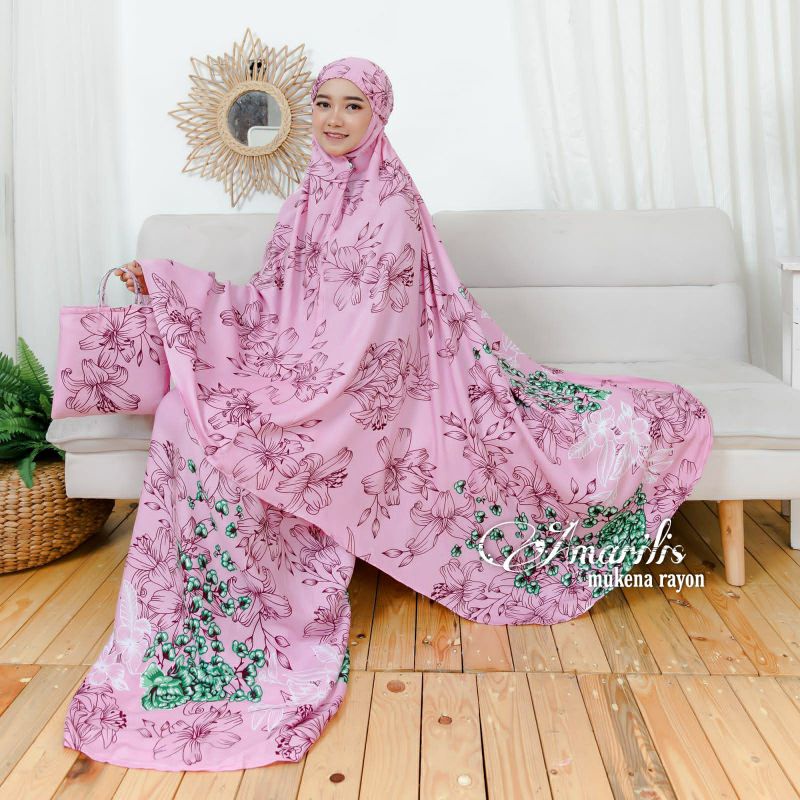 mukena rayon mukena dewasa bali standar motif amarilis janbol mukenah traveling mukena bali jumbo