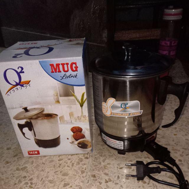 Q2 8014 Mug Elektrik 14 Cm / 1.4 Lt  Mug Listrik  Electric Heating Cup - Mug Teko Piknik / Traveling