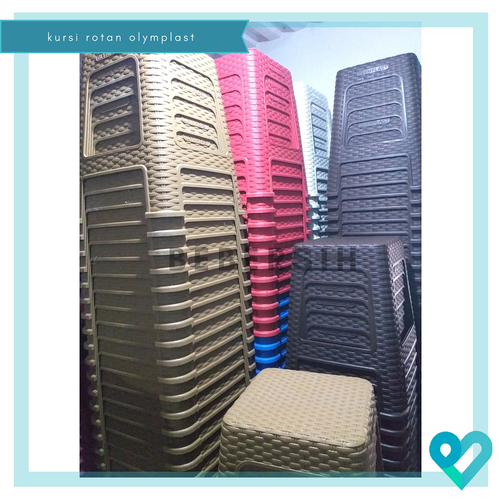 Kursi Plastik Rotan Olymplast / Kursi Baso Rotan
