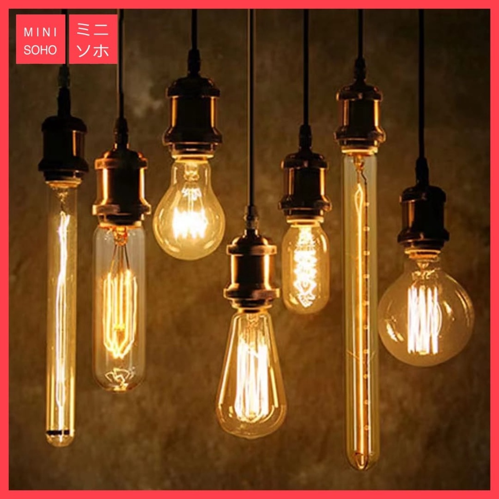 Fiting Gantung Lampu Edison Filamen Filament Cafe E27 Vintage Fitting Light Bulb Lamp Kafe