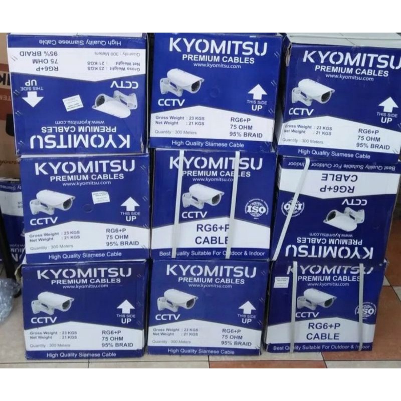 KABEL CCTV KYOMITSU RG6 + POWER Outdoor