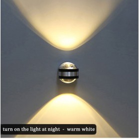 Lampu Hias Dinding Minimalis Wall Lamp LED 6W Warm White - WLA8286 - Silver