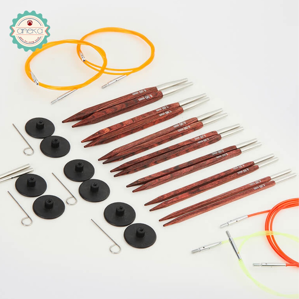 KnitPro Cubics - Alat / Jarum Rajut Interchangeable Needle Set ( Deluxe Set )