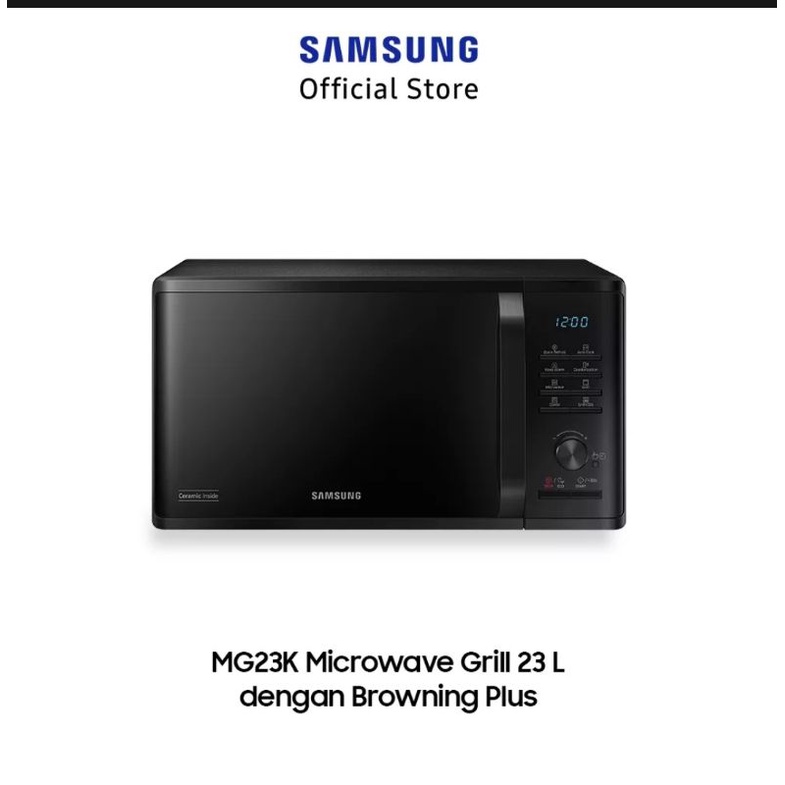 Samsung Microwave GRILL 23L | MG23K3505AK Garansi Resmi
