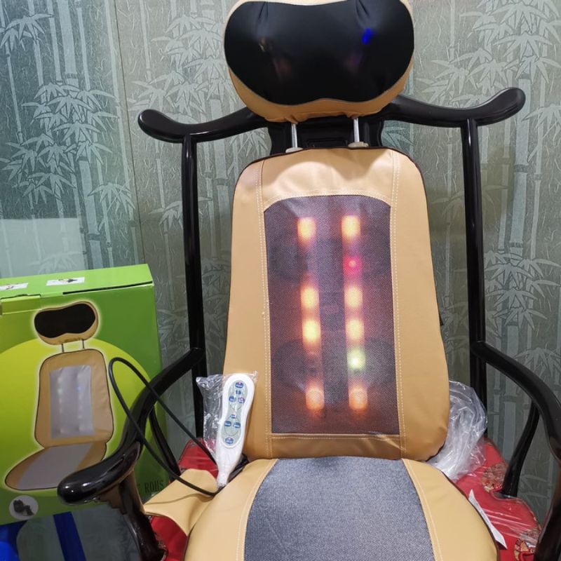 Kursi Pijat Elektrik Bola Putar Massage Full Body Terapi Pijat Kneading Massage Leher Punggung Badan