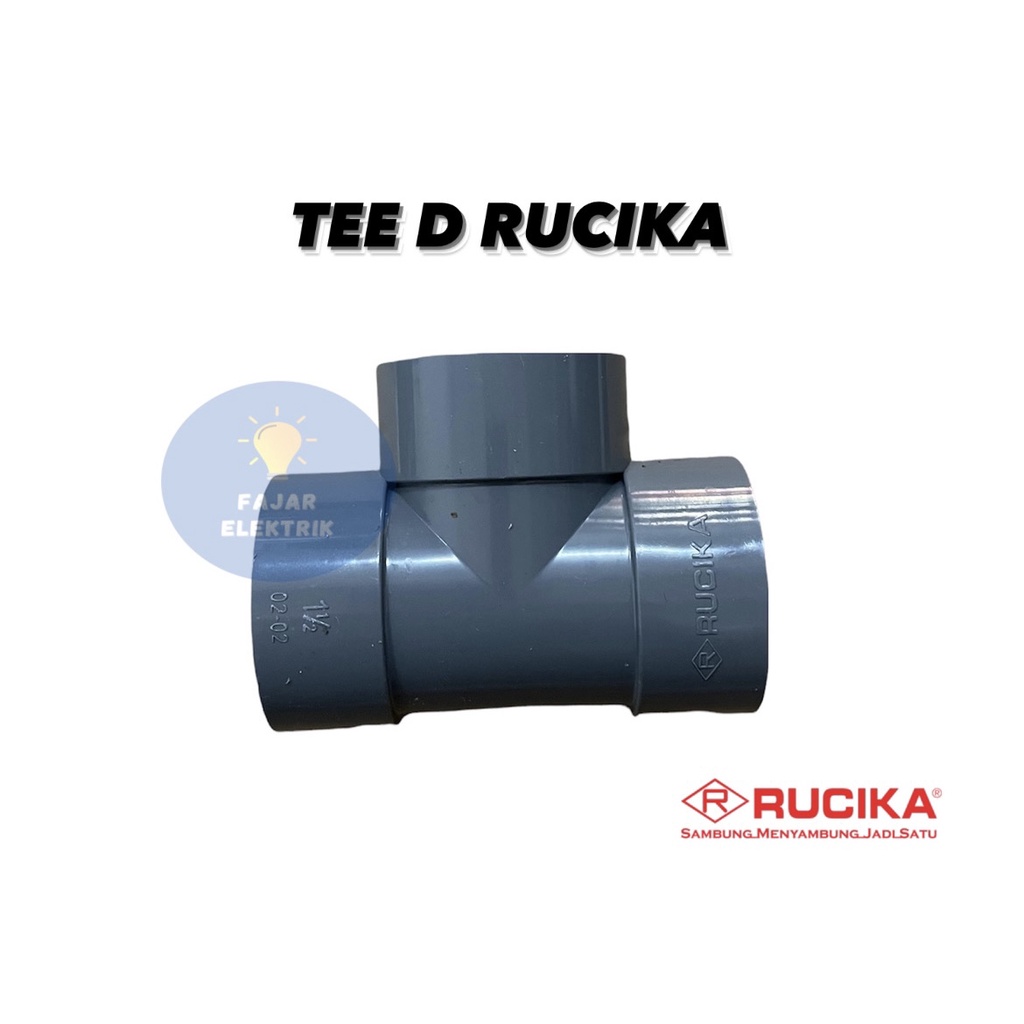 TEE D RUCIKA PVC 1 1/4&quot; 1 1/2&quot;