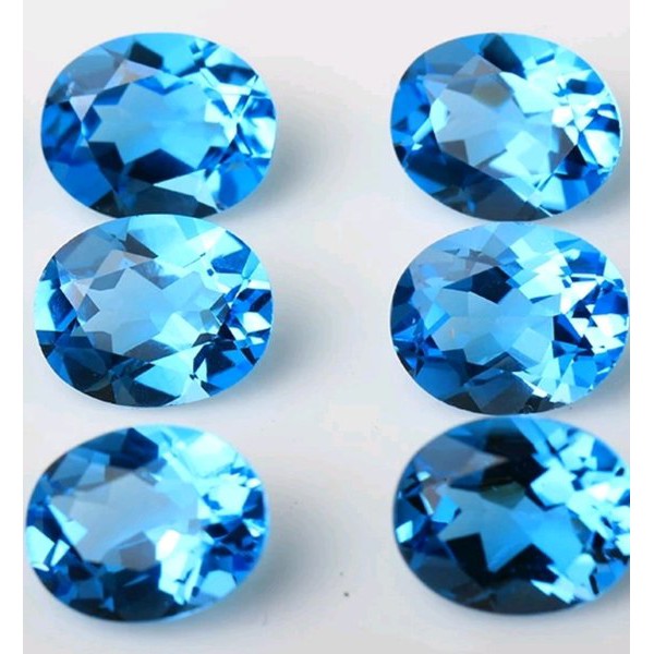 BATU PERMATA NATURAL SWISS BLUE TOPAZ