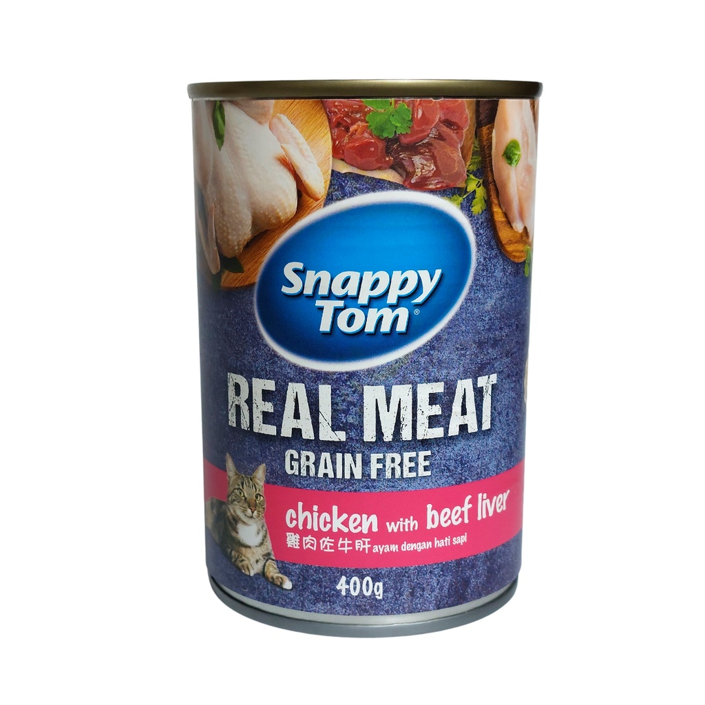 Snappy Tom Makanan Kucing / Kaleng 400 gram / Wet Food