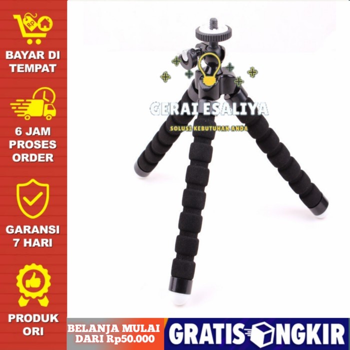 Octopus Gorilla Tripod For SmartPhone/GoPro/Xiaomi Yi/DSLR TERMURAH