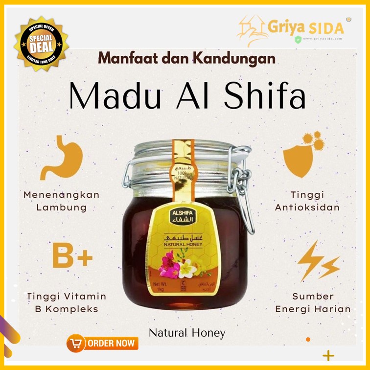 Madu Al Shifa 1kg madu arab alshifa saudi original harga grosir