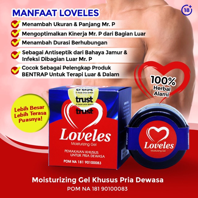 Loveles-loveless moisturizing gel original bpom