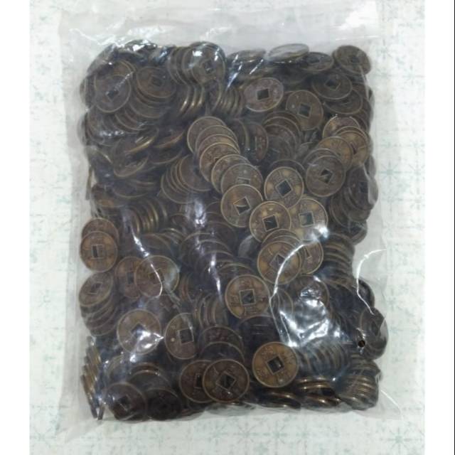 Koin Cina Plastik Emas Bakar Bungkus Besar