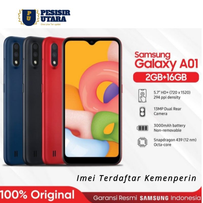 Hp Samsung A01 2/16 Resmi Sein Indonesia