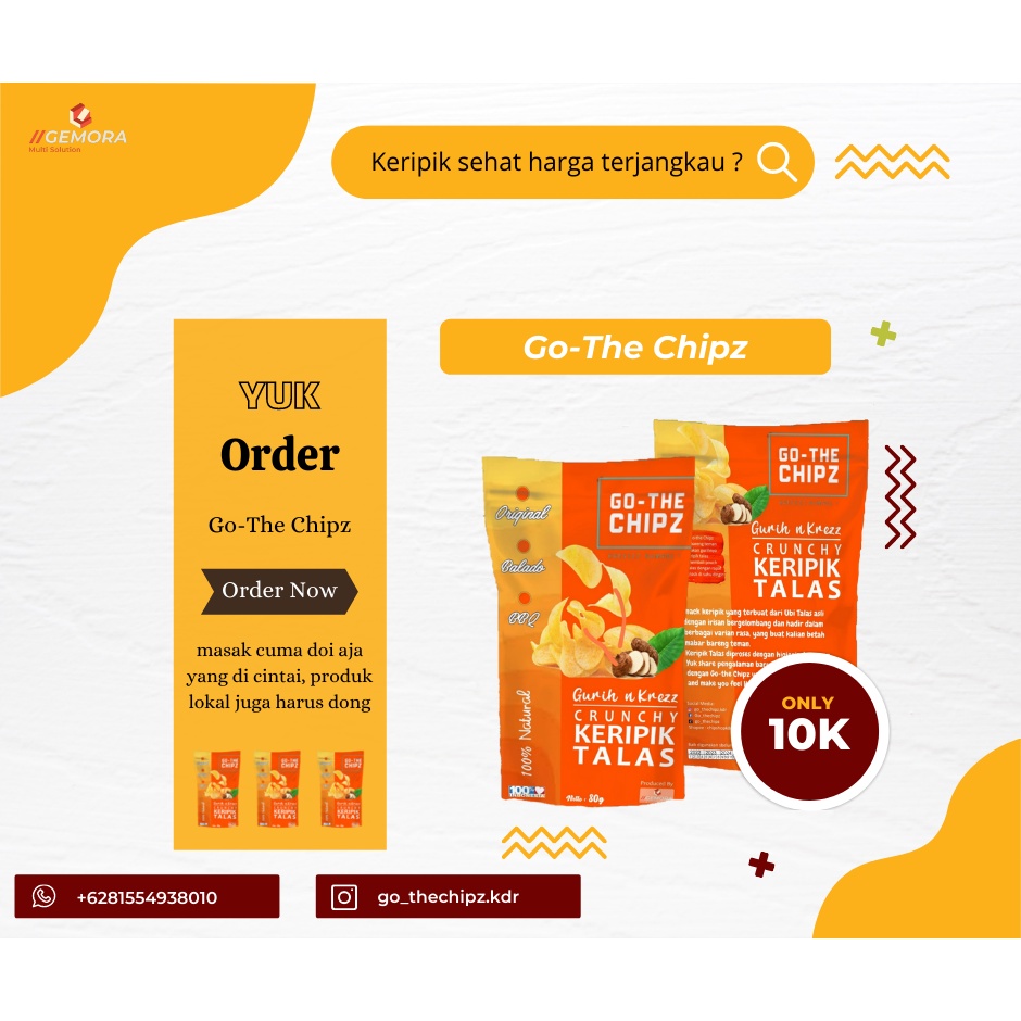 

Go-The Chipz Keripik Talas Krezzz Nampolll Murah Meriah