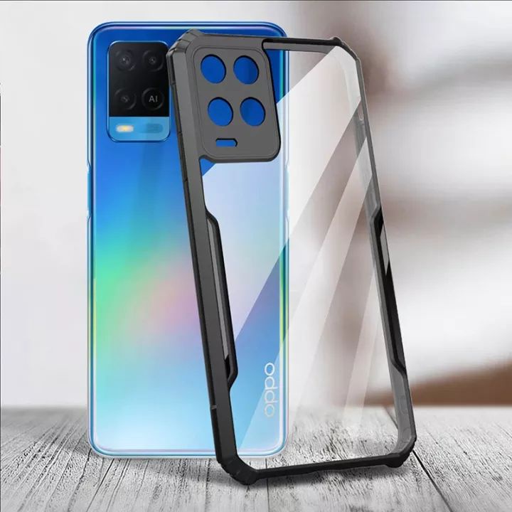 CASE OPPO A74 4G / OPPO A74 5G XUNDD BEATLE ORIGINAL SOFT HARD CASE HYBRID ARMOR - CLEAR LIST BLACK