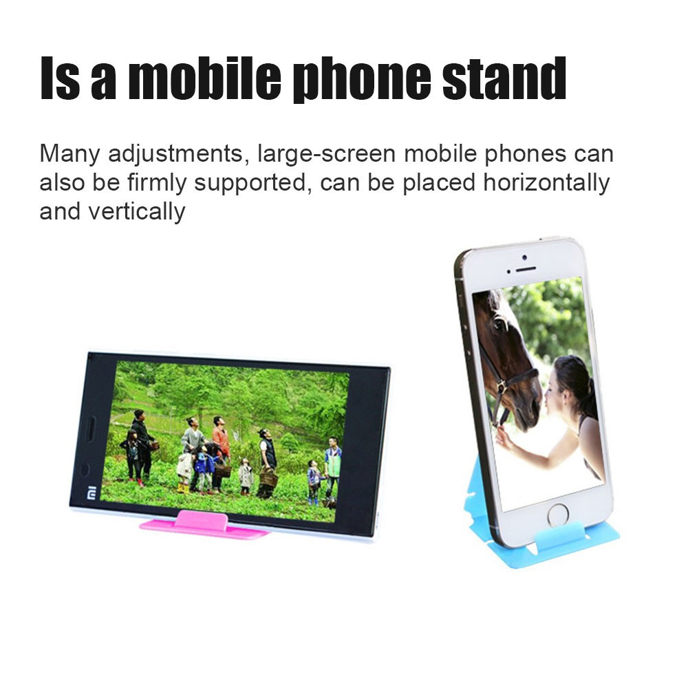 Stand Holder Handphone / A &amp; 6 Portable Dengan Slot Kartu