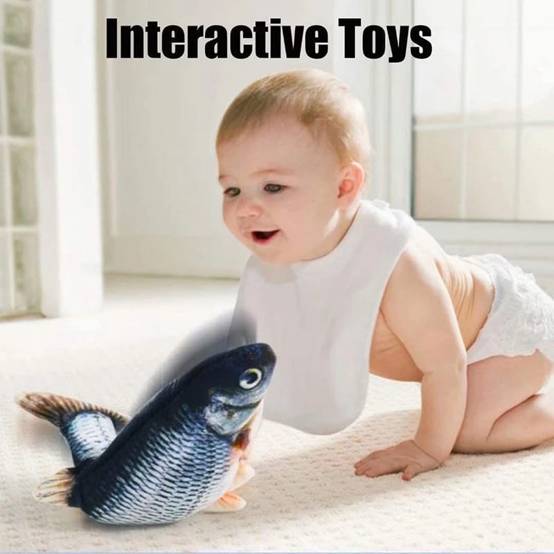 ✅Mainan Anak Ikan Bergerak Boneka Ikan Bisa Gerak/Dancing Fish Toys / Mainan Anak Ikan Bergerak Bone