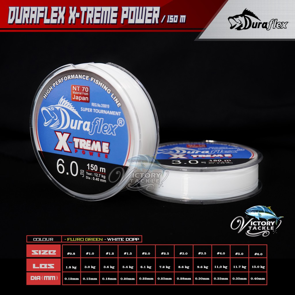 SENAR PANCING Benang DURAFLEX XTREME POWER SUPER TOURNAMENT 150 METER