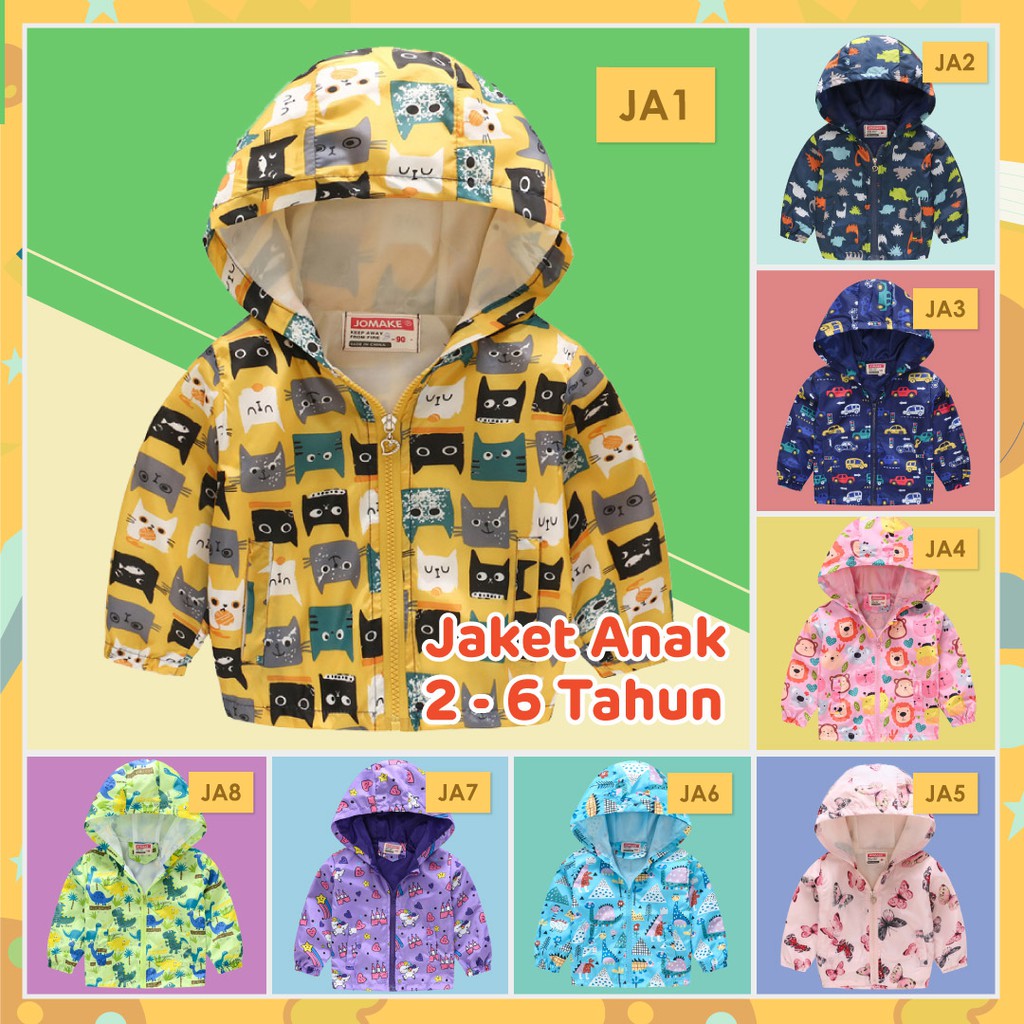 Jual LAPAGO - Jaket Anak Laki Laki dan Perempuan Parasut Unisex Motif