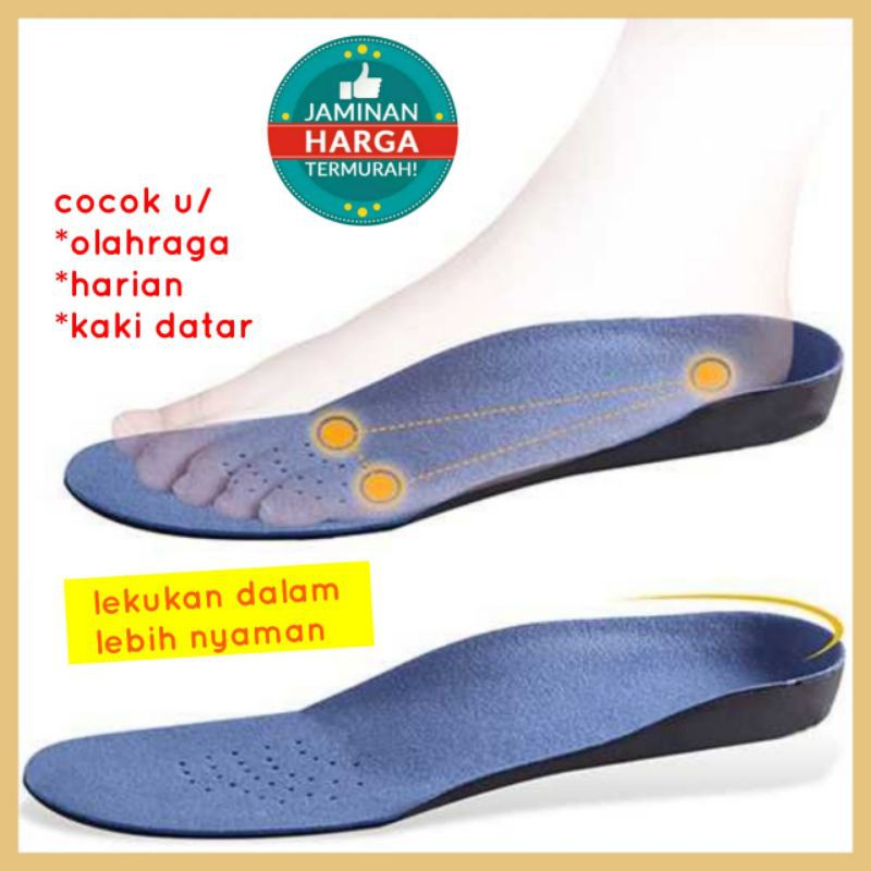 1 Pasang Insole Sepatu Kaki Datar / Sol Flat Foot Orthopedic Feet