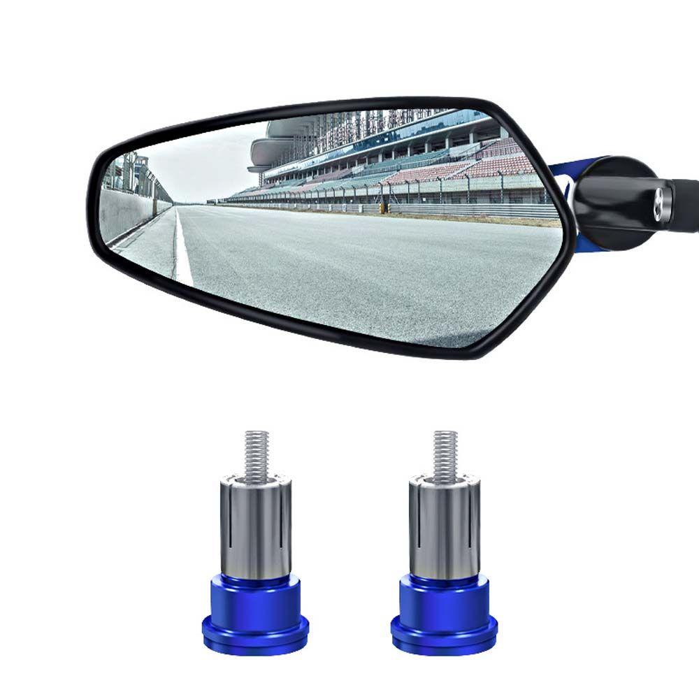 Lanfy Stang End Mirror 22mm Adjustable Stang Sepeda Blind Spot Mirror Motor Reflektif Kaca Spion Belakang