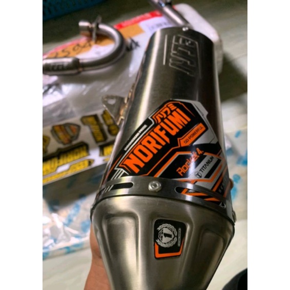 Knalpot norifumi titanium fullsystem knalpot KLX 150 BF SE DTRACKER CRF 155L WR 155
