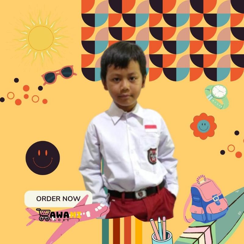 Kemeja Panjang Putih - Seragam SD - Laki-laki