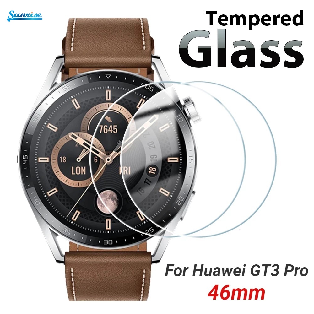 Pelindung Layar Tempered Glass Anti Jatuh / Gores HD 46mm Untuk Huawei GT3 Pro