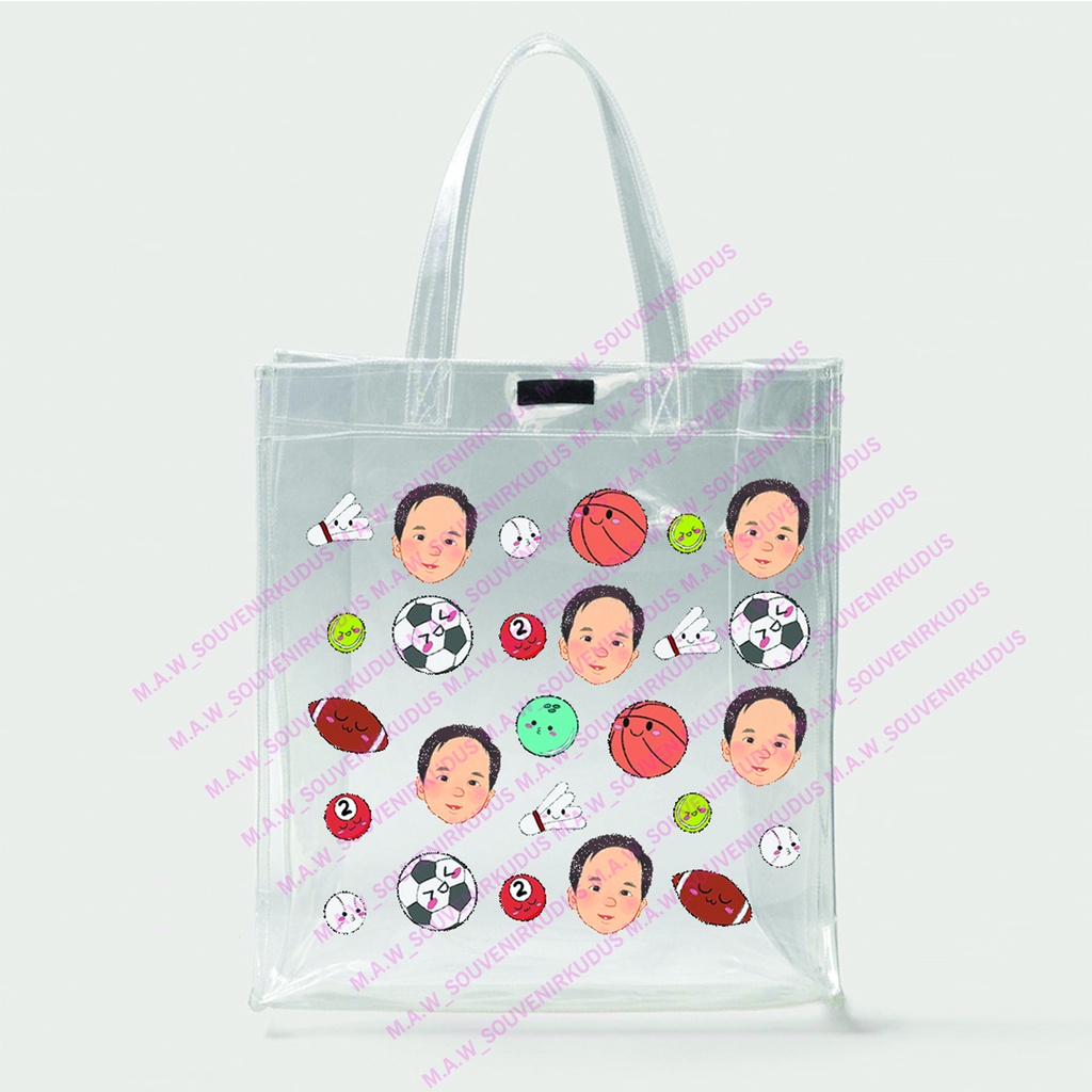 Tas Souvenir Ulang Tahun / Tas Souvenir / Jinjing Mika Tebal Print Mika / Goodie Bag / Tas Ultah