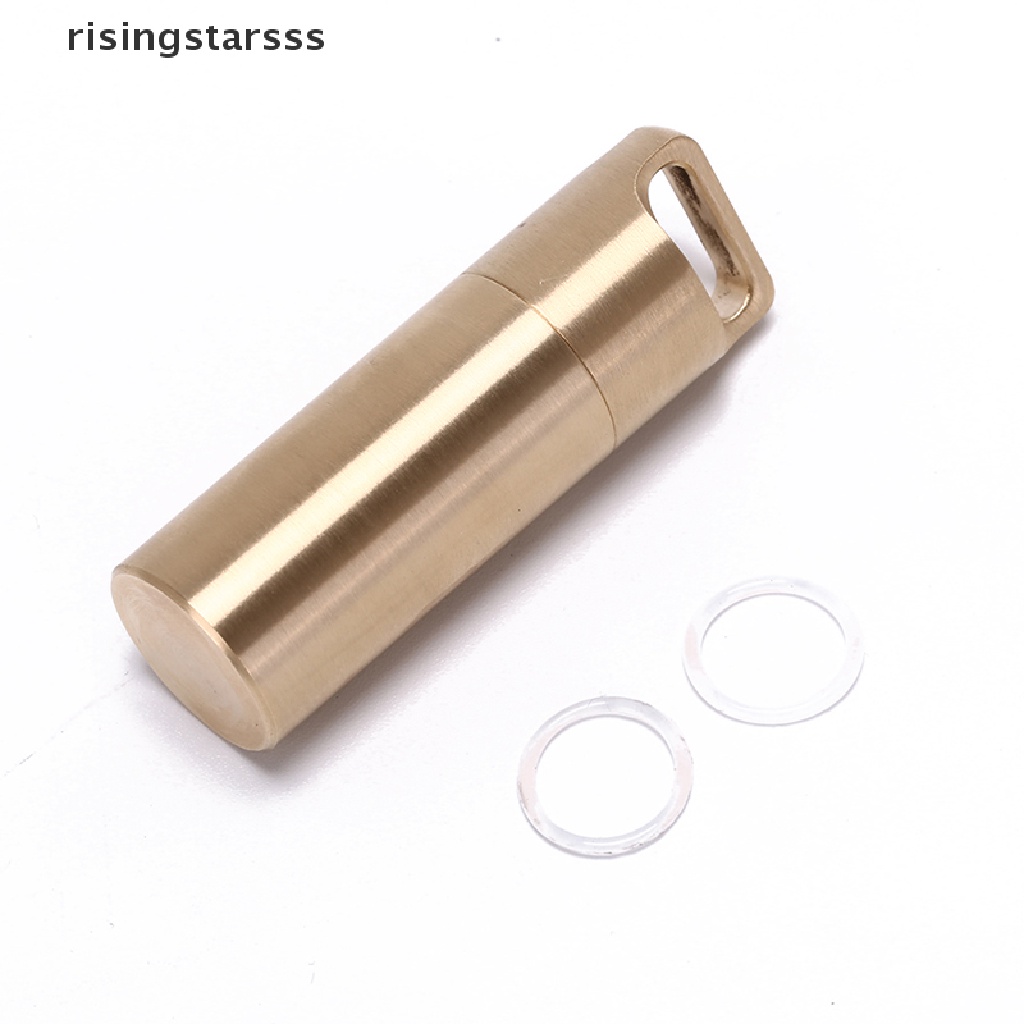 Rsid Span-new Tahan Air outdoor metal survival pill match edc case box container Botol