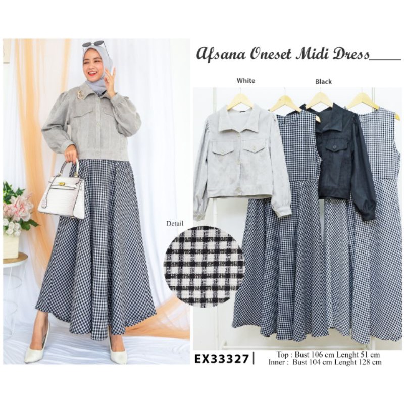 Midi dres set jaket