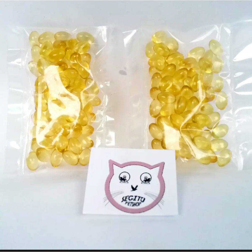 Minyak Ikan Vitamin Kucing kemasan ulang 40 Pcs