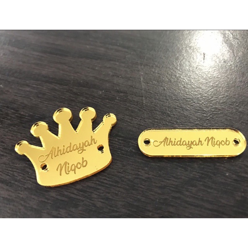 

Label Akrilik Gold - Label Hijab