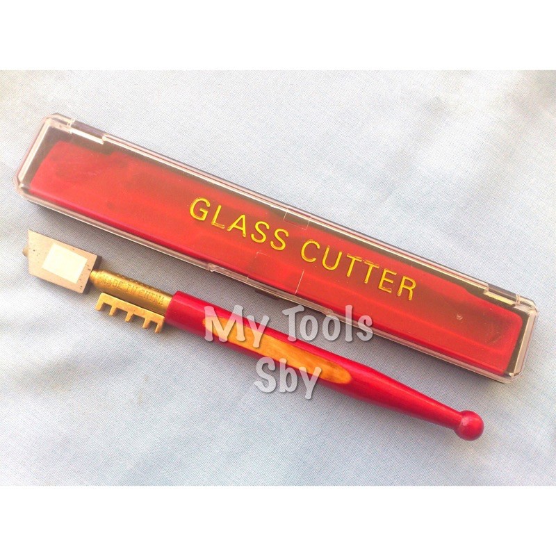 Pisau Potong Kaca / Glass Cutter Diamond + Box