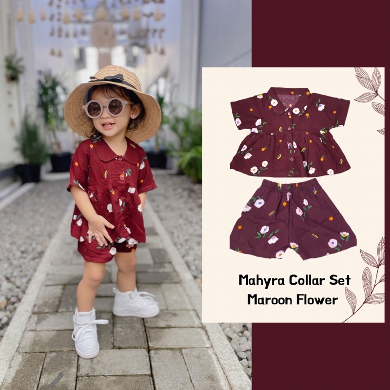 Mahyra Collar Set/ Baju Anak Lucu