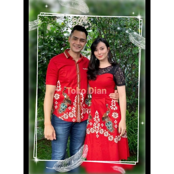 Koleksi Seragam Batik Cheongsam Couple Jonas Asmirandah