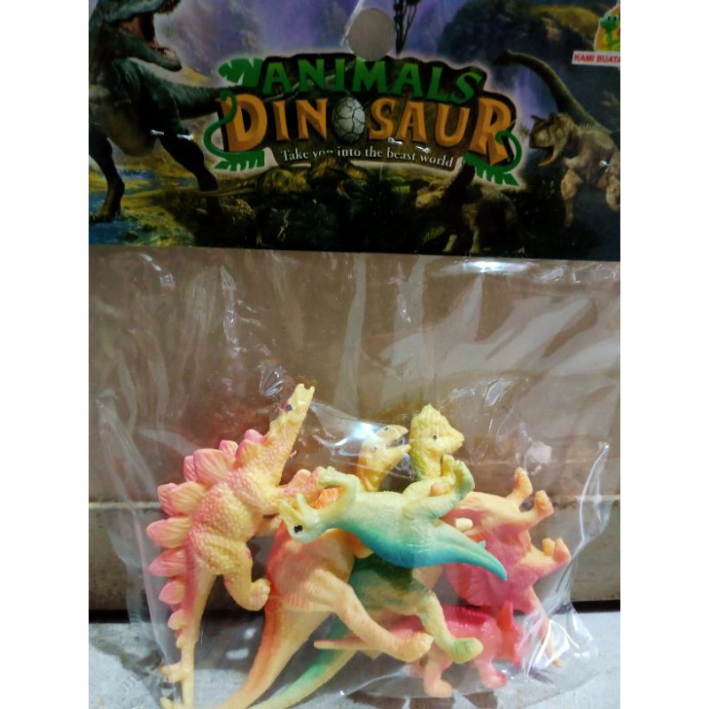 

Animal Dinosaurus Kantong / Dunia Dino Isi 6pcs