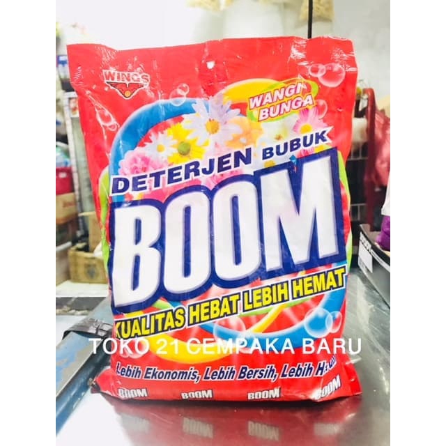 

Boom WANGI BUNGA Deterjen BUBUK Rp 5.500 / PCS | Boom Detergen Pakaian