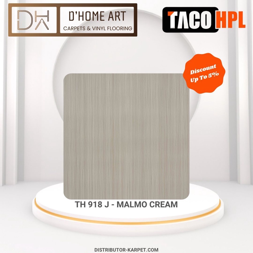 Taco HPL Woodgrain - Malmo Cream