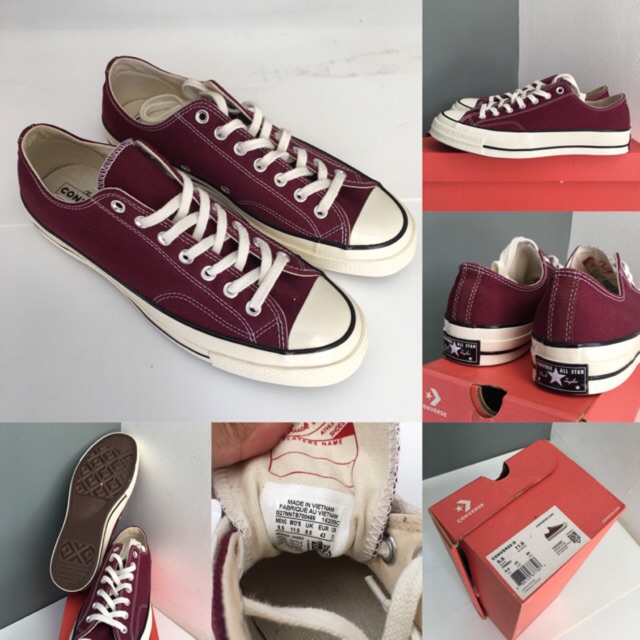 100% Original sepatu Converse dark burgundy maroon casual legit authentic | Indonesia
