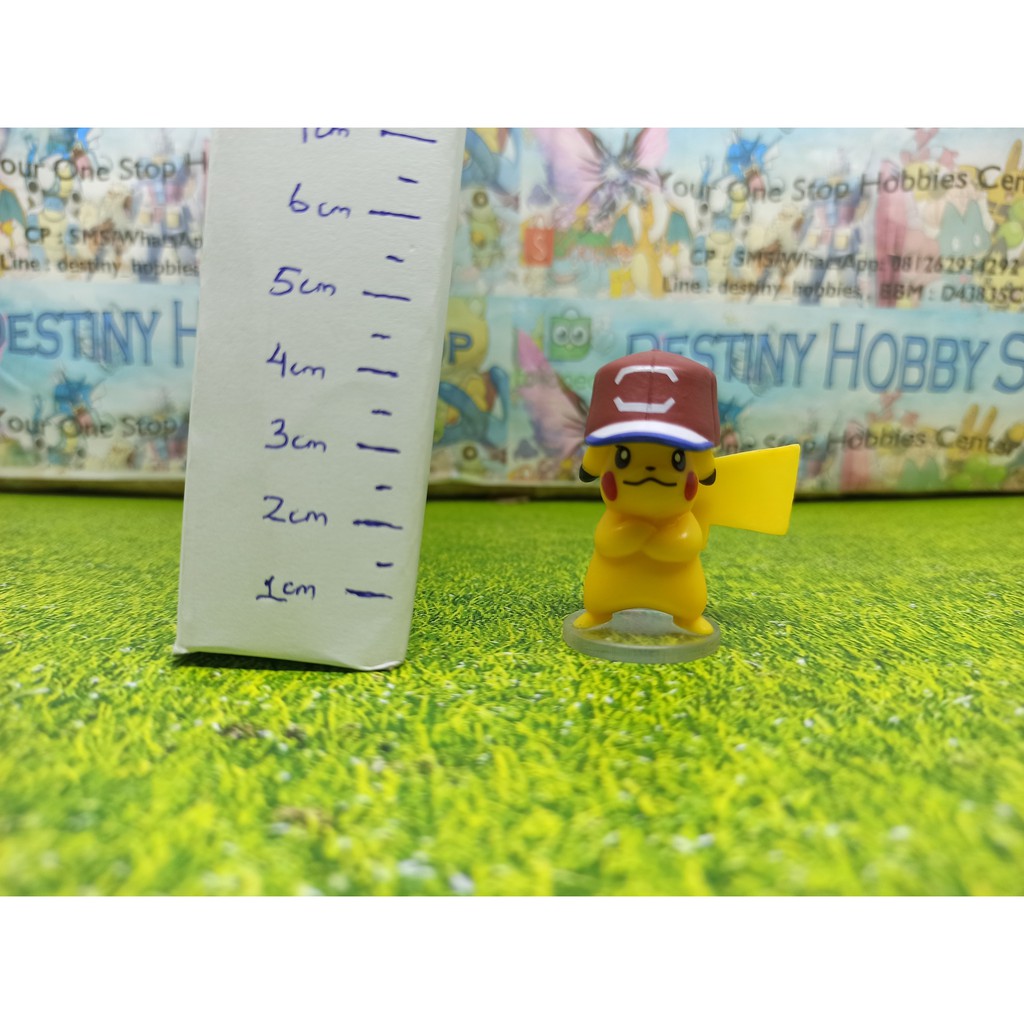 Pikachu Ash Hat Alola Cap Pikachu Pokemon Action Figure Gen 1 Mainan Anak