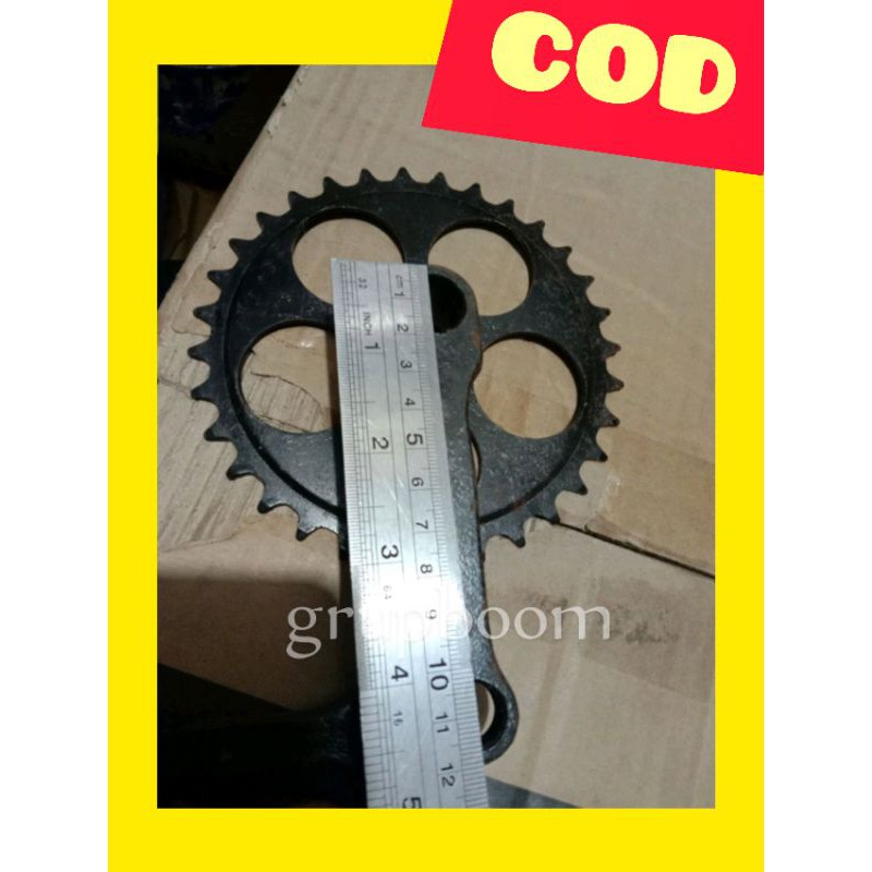 Crank sepeda anak 12 -16 Piringan gir sepeda anak ukuran 12-16